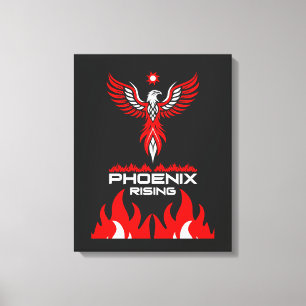 Rebirth And Strength Phoenix Canvas Print