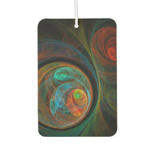 Rebirth Blue Abstract Art Car Air Freshener