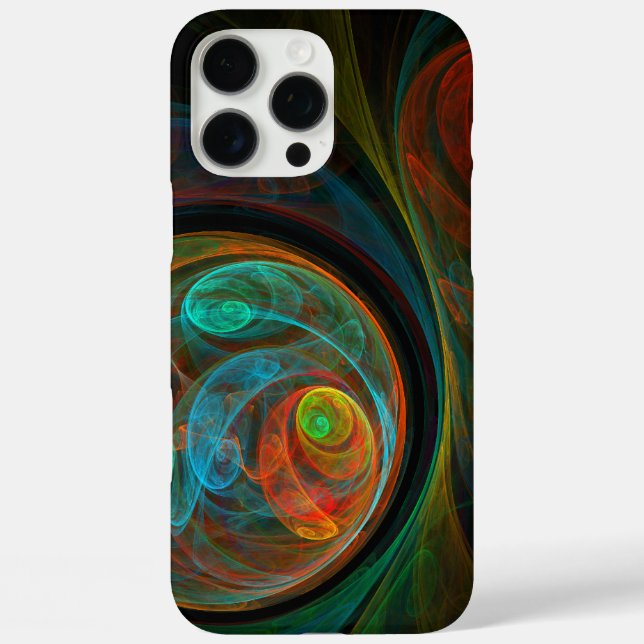 Rebirth Blue Abstract Art Case-Mate iPhone Case (Back)