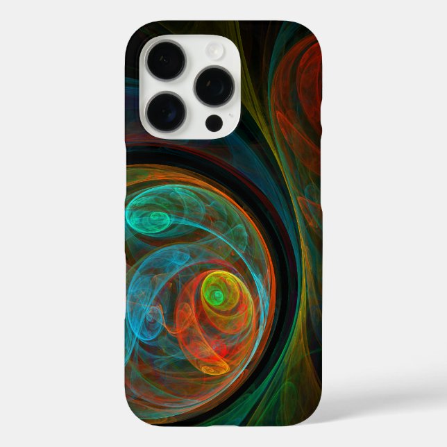 Rebirth Blue Abstract Art Case-Mate iPhone Case (Back)