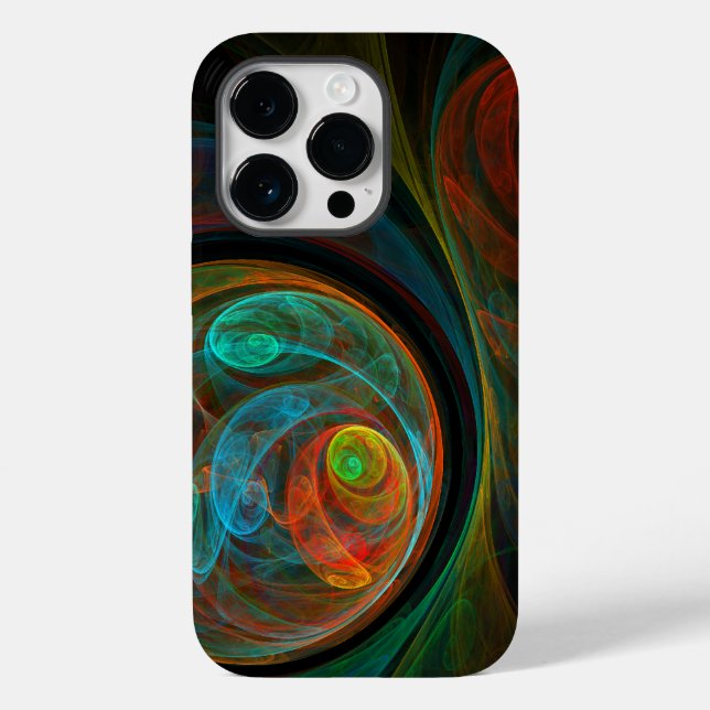 Rebirth Blue Abstract Art Case-Mate iPhone Case (Back)