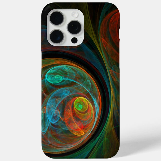 Rebirth Blue Abstract Art Case-Mate iPhone Case (Back)