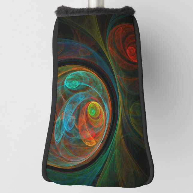 Rebirth Blue Abstract Art Golf Head Cover (Rotate 90)