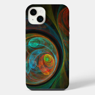 Rebirth Blue Abstract Art iPhone 14 Plus Case