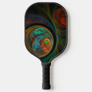 Rebirth Blue Abstract Art Pickleball Paddle