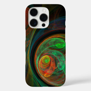 Rebirth Green Abstract Art iPhone 16 Pro Case