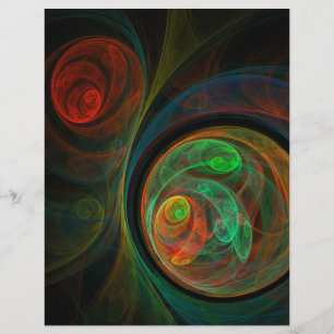 Rebirth Green Abstract Art Flyer