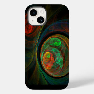 Rebirth Green Abstract Art iPhone 14 Case