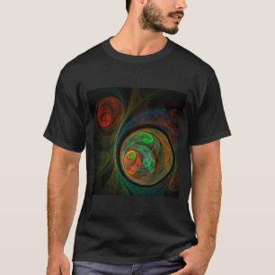 Rebirth Green Abstract Art T-Shirt