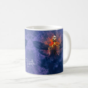 Rebirth. Skeleton with wings rising up Coffee Mug