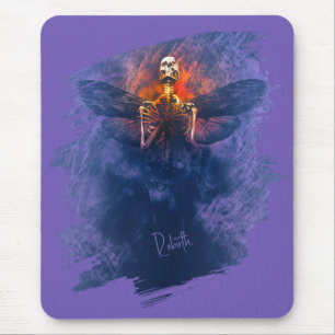 Rebirth. Skeleton with wings rising up Mouse Mat