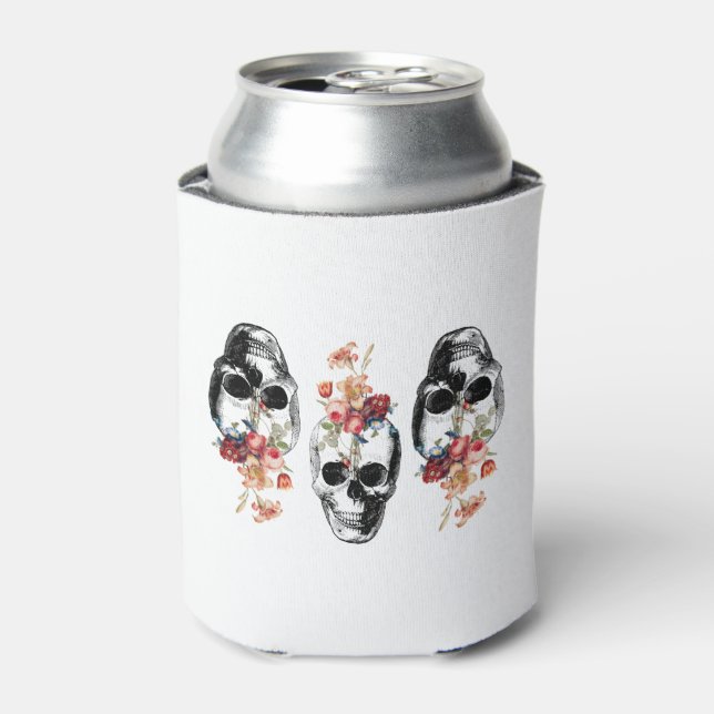 Rebirth - Skulls Blossoming Can Cooler (Can Front)