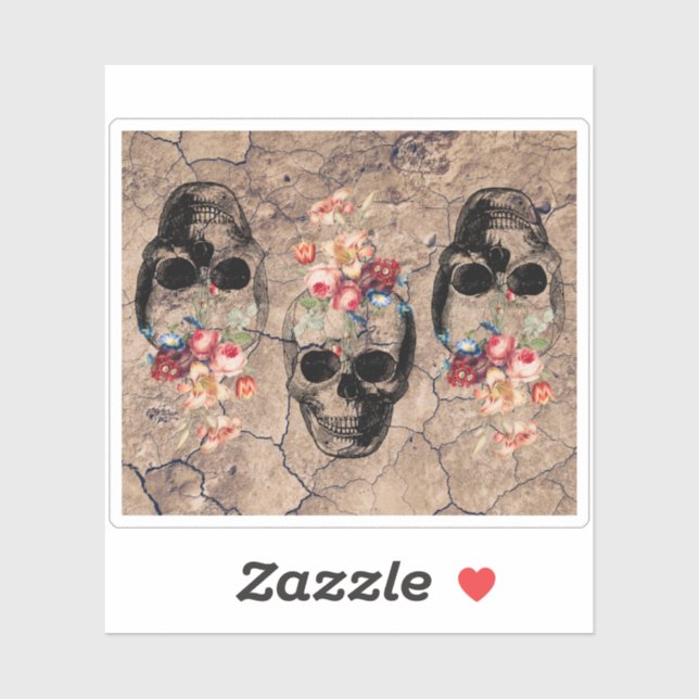 Rebirth - Skulls Blossoming from Dust (Sheet)