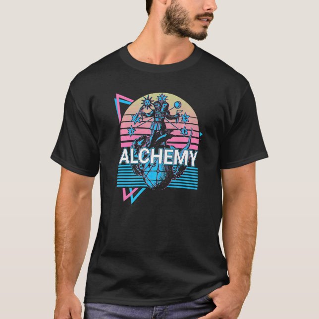 Rebis Alchemy Alchemist Magnum Opus Retro  1 T-Shirt (Front)