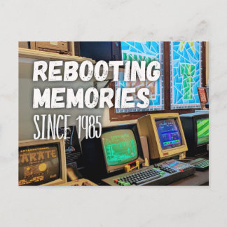 Rebooting Memories – Since 1985 Postkarte Postcard