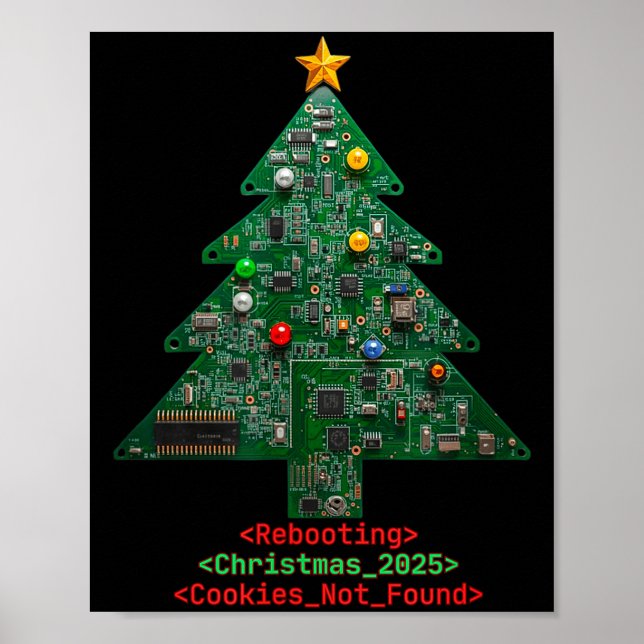 Rebooting The Holidays It Tech Suprt Computer Geek Poster (Front)