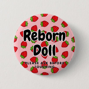 Reborn doll Button Please Ask Before Touching