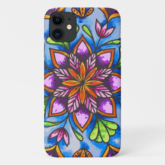 Reborn Mandala Case-Mate iPhone Case (Back)