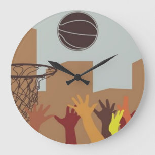 Rebound (Basketball) Wall Clock