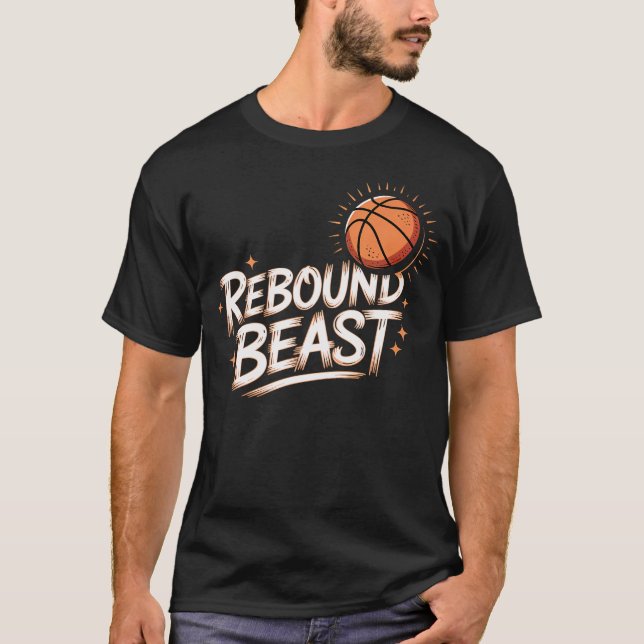 Rebound Beast Basketball Competitive Player - T-Shirt (Front)