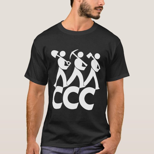 Rebuild America Civilian Conservation Corps CCC (B T-Shirt (Front)