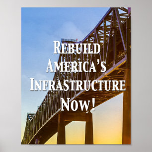 Rebuild America’s Infrastructure Now! Poster