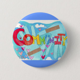 Rebuild Community 6 Cm Round Badge