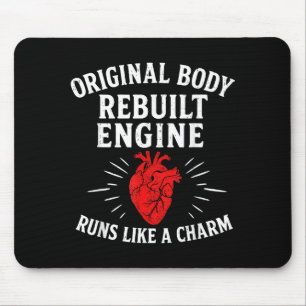 Rebuilt Engine Health Heart Disease Awareness Chd  Mouse Mat