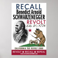 Recall Benedict Arnold - Revolt Like 1776 Poster