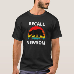 Recall Gavin Newsom California Election Bear Sunse T-Shirt