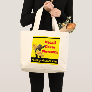 Recall Gavin Newsom Large Tote Bag