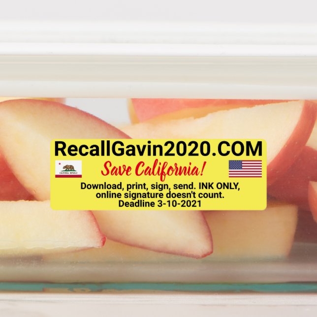 Recall Gavin rectangle sticker pack (Affixed)