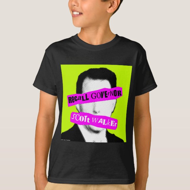 Recall Governor Scott Walker T-Shirt (Front)