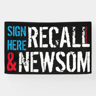 RECALL NEWSOM NOW BANNER