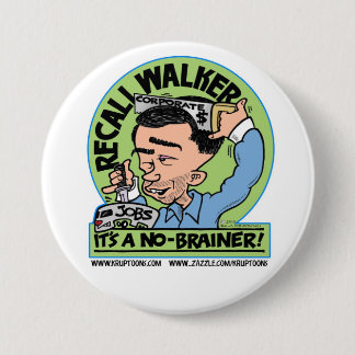 Recall Scott Walker 7.5 Cm Round Badge