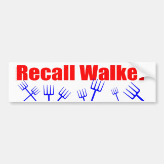 Recall Walker Bumper Sticker