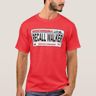 Recall Walker - License Plate Design T-Shirt