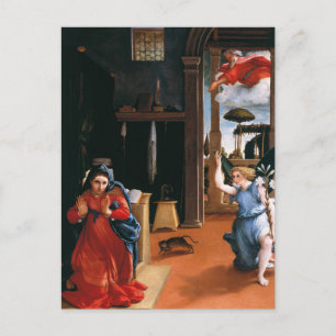 RECANATI ANNUNCIATION by Lorenzo Lotto Postcard