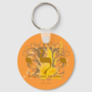 RECAPTURING SPARKS ~ ORANGE KEY RING