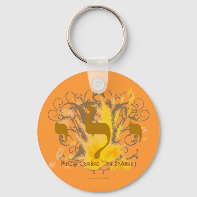 RECAPTURING SPARKS ~ ORANGE KEY RING (Front)