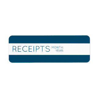 Receipt Organisation Labels