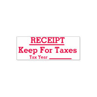 Receipt Self Inking Stamp For Tax Purposes