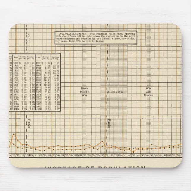 Receipts and expenditures per capita mouse mat (Front)