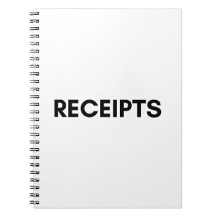 receipts notebook