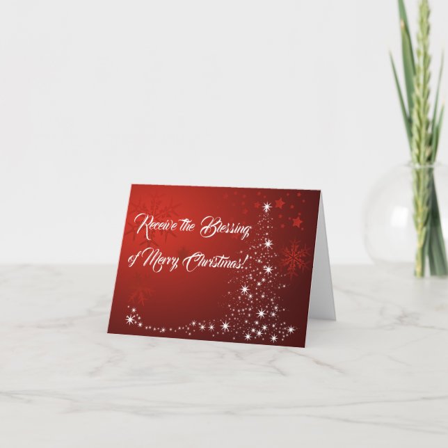 Receive the Blessing of Merry Christmas Card (Front)