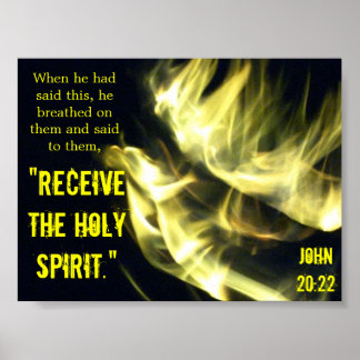 "Receive the Holy Spirit" poster