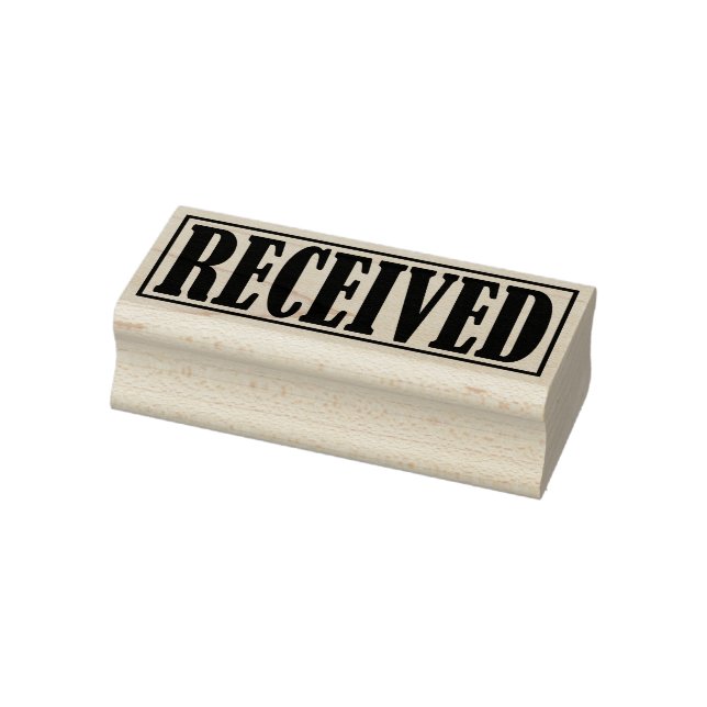 Received Business Office Framed Simple Word Rubber Stamp (Stamp)