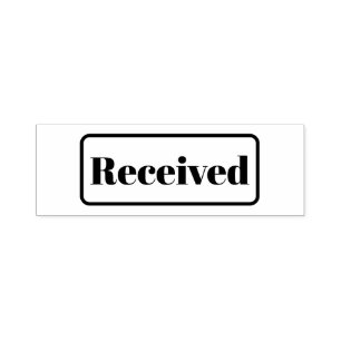Received Custom Simple Business  Self-inking Stamp
