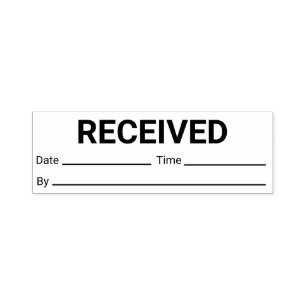 Received Date Time By Self-inking Stamp