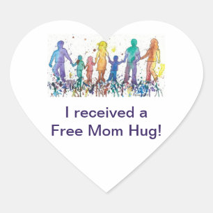 Received Free Mum Hug Stickers